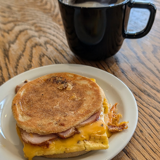 Peameal Bacon Breakfast Sandwich