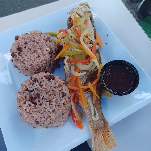 Red Snapper with Rice and Peas