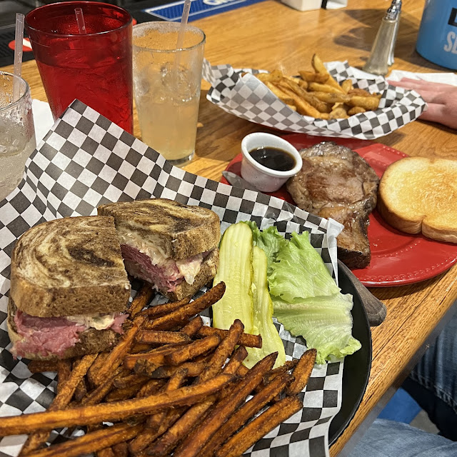 Rueben with Sweet Potato Fries