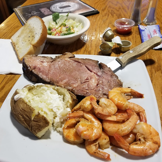 Prime Rib and Shrimp