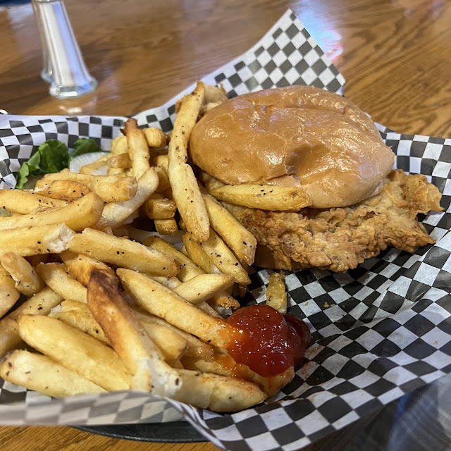 Fried Pork Sandwich with Fries