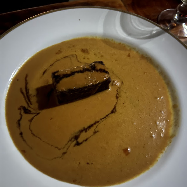 Chocolate Pudding with Salted Caramel & Armagnac Cream
