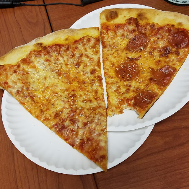 Pizza Slices Cheese and Cheese Pepperoni