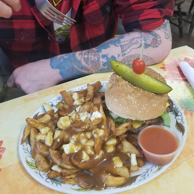 Burger and Poutine