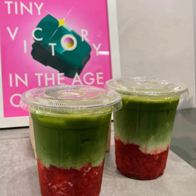Strawberry Matcha Latte