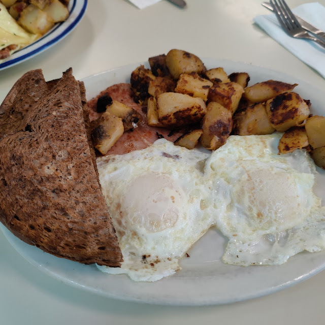 Egg Toast and Home Fries