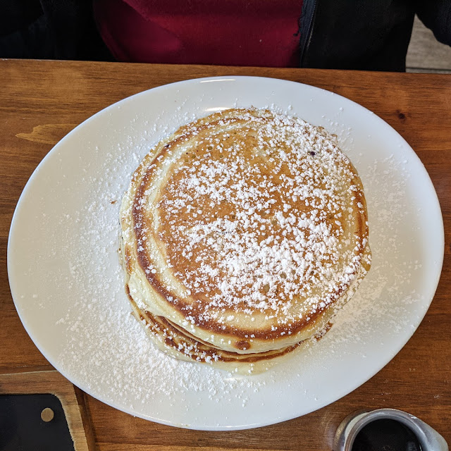 Tall Stack of Blueberry Pancakes
