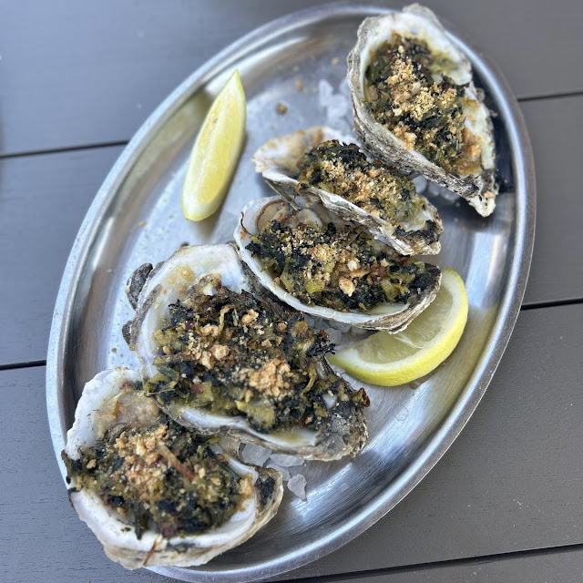 Roasted Garlic Butter Oysters