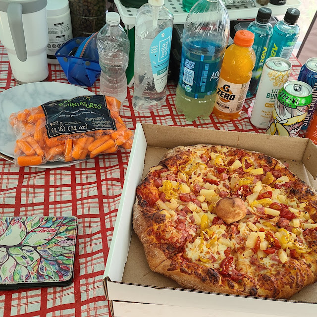 Hawaiian Pizza with Hot Peppers