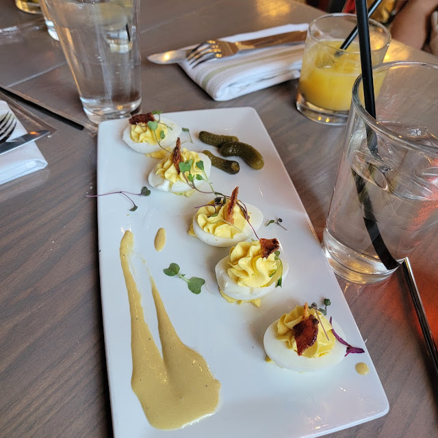 Deviled Eggs with the Bacon on the Side