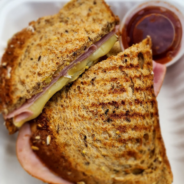 Ham Brie and Apple Panini
