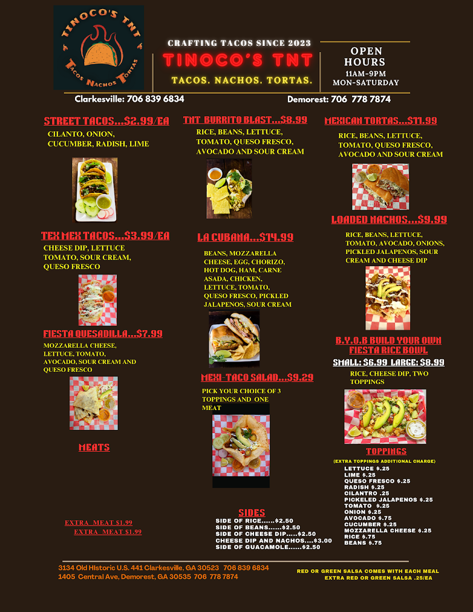 Tinocos TNT Tacos Nachos Tortas II (Demorest)