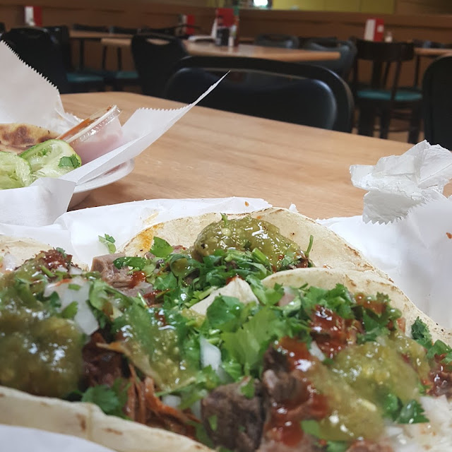 Tacos and Pupusas
