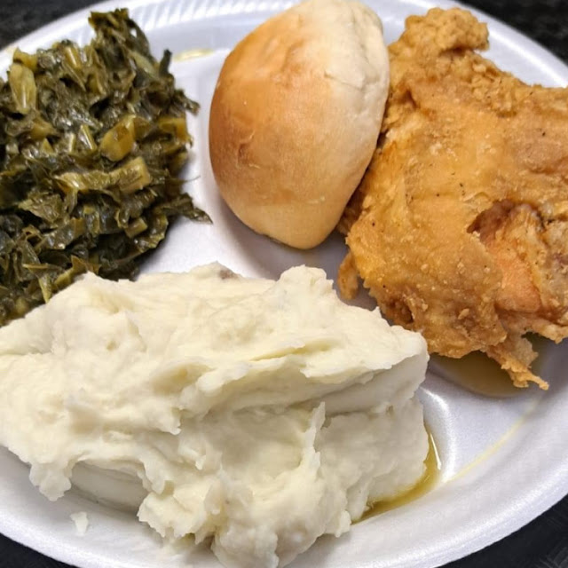 Fried Chicken Mashed Potatoes Greens