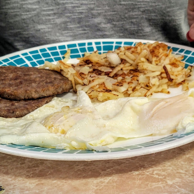 Sausage Hash Browas Two Eggs