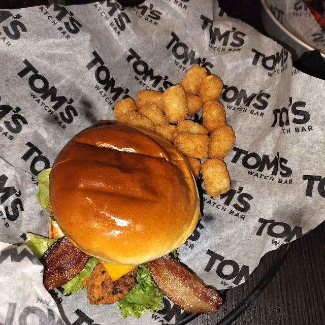 California Crispy Chicken Sandwich with Tots