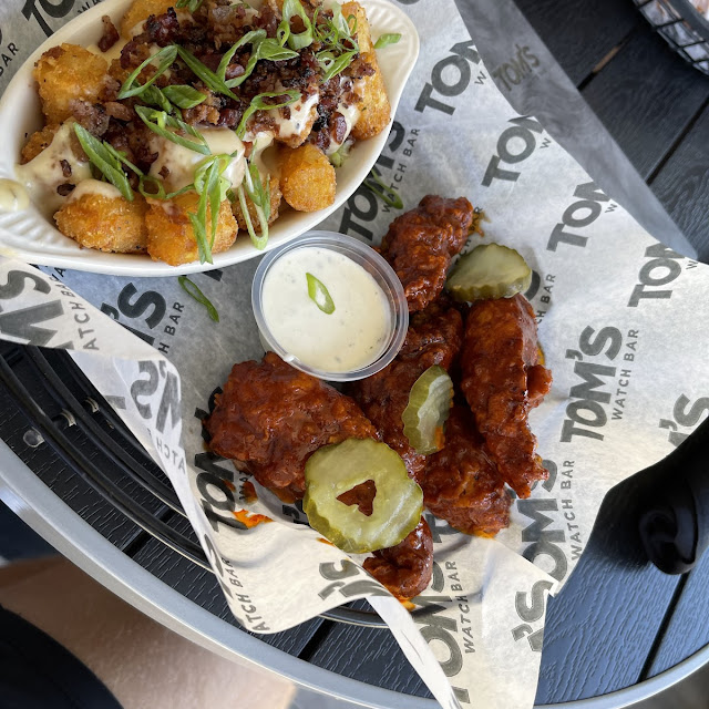 Nashville Hot Chicken Strips and Loaded Tots