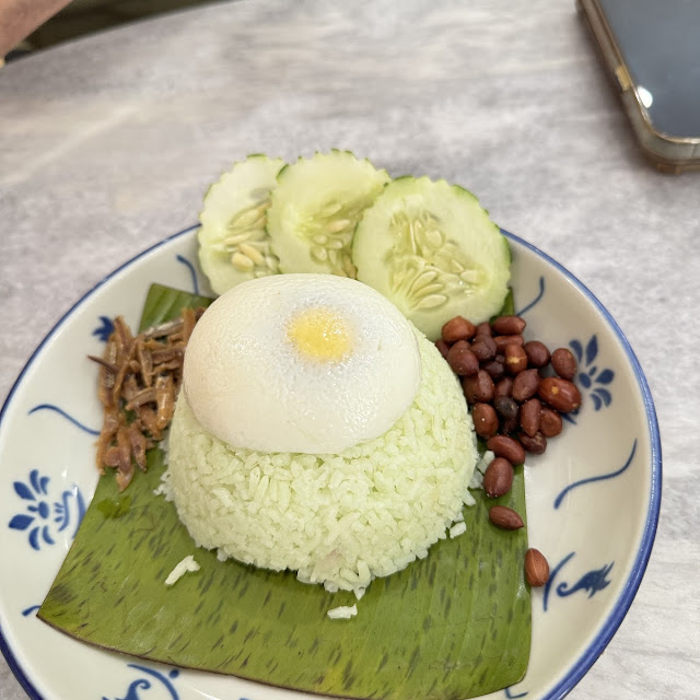 traditional nasi lemak 家乡传统椰浆饭