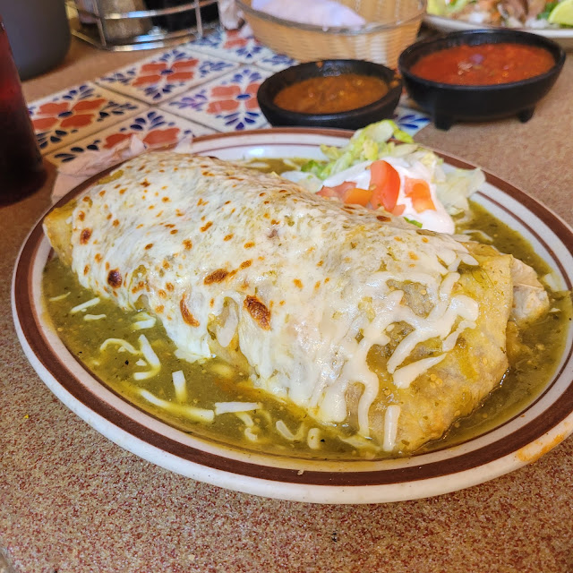 Toni's Chile Verde Burrito