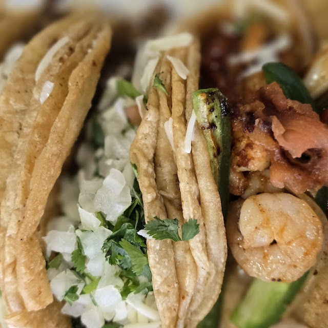 Tripa & Shrimp Tacos