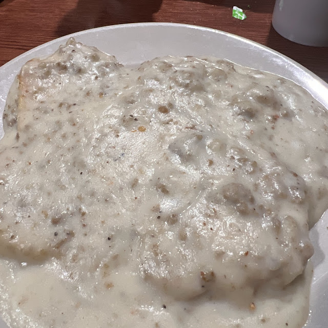 Stacked Biscuits & Gravy