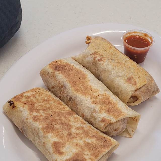Egg and Chorizo and Bean Burritos