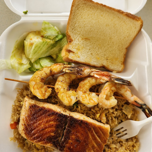 Grilled Salmon and Shrimp