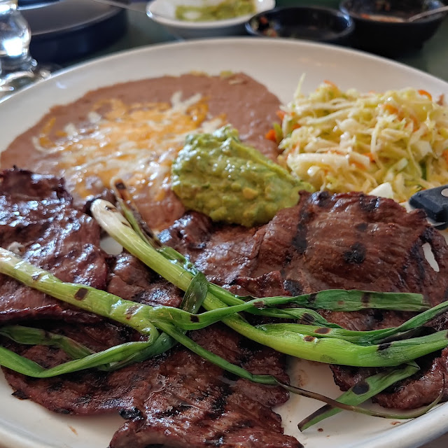 Carne Asada Con Camarones