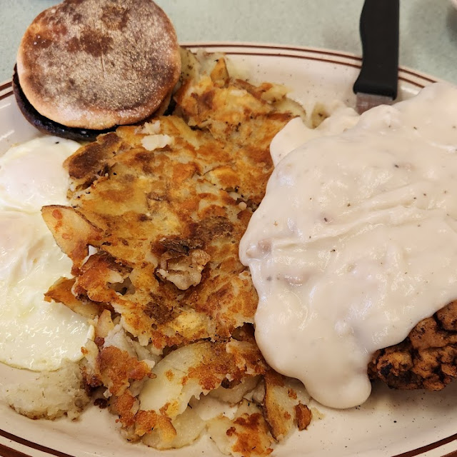 Chicken Fried Steak and Eggs