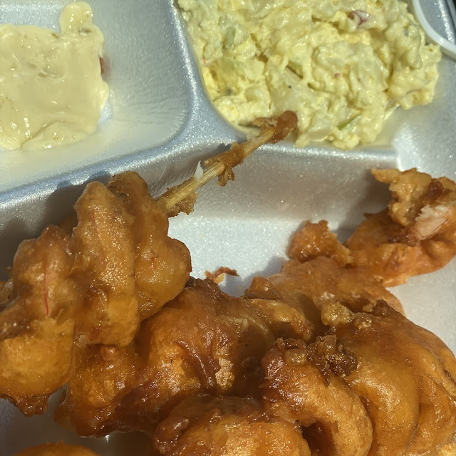Crab Battered Shrimp Kabob