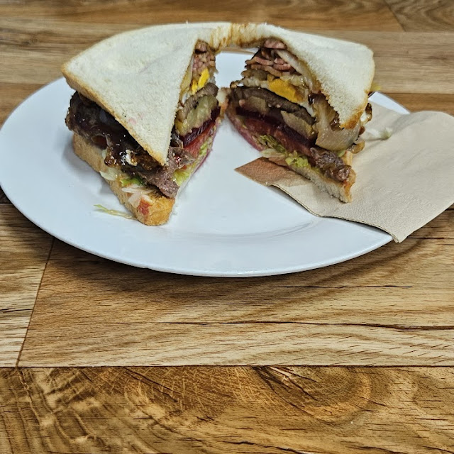 Steak Sandwich with the Lot