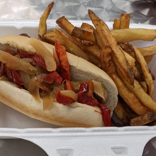 Hot Pepper Sandwich and Fries