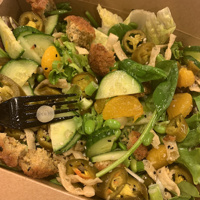 Asian Crunch Salad with Falafel