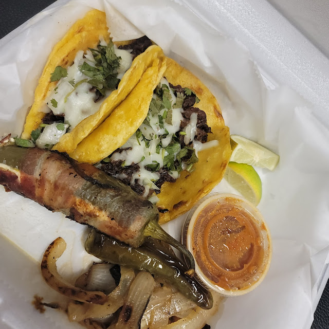 Street Tacos De Asada and Stuff Pepper