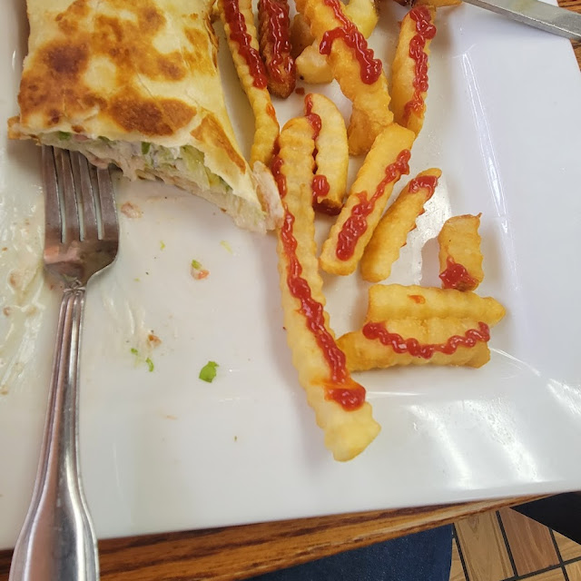 Chicken Wrap with Fries