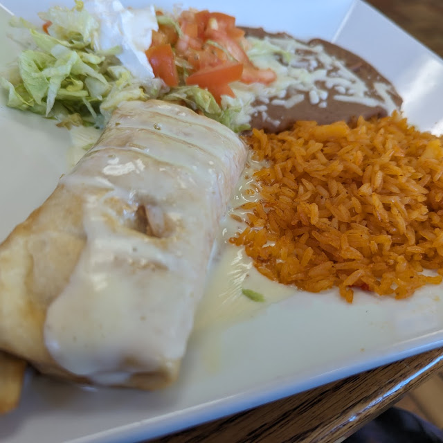 Chicken Chimichanga Lunch