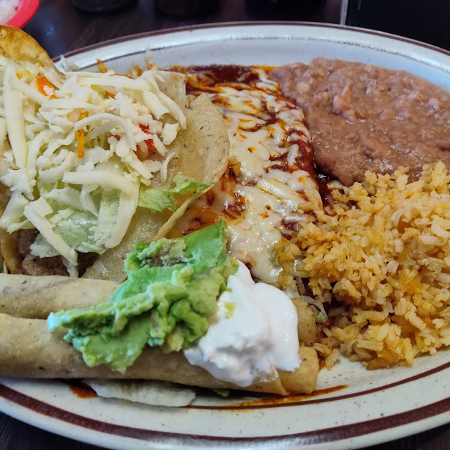 Mexican Plate 4 2 Tacos 2 Enchiladas 2 Flautas