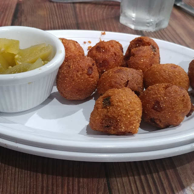 Hush Puppies with Green Tomatoes