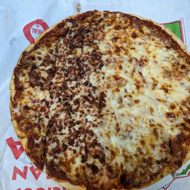 Thin Crust Sausage Pizza