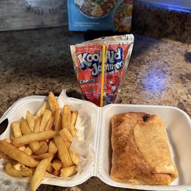 Pizza Puff and Fries