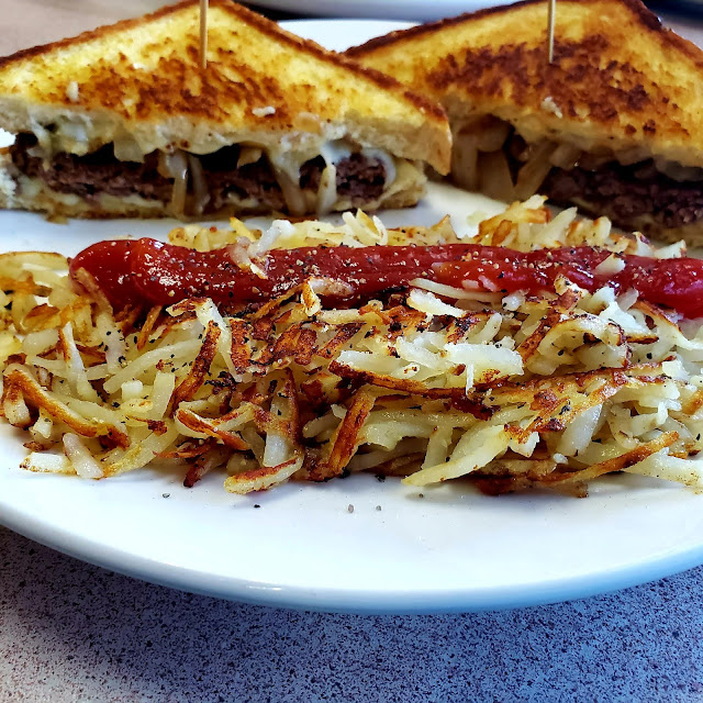 Patty Melt & Hash Browns