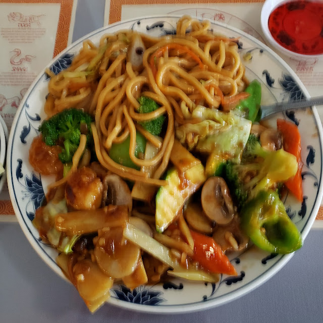 Vegetable Shrimp and Chow Mein