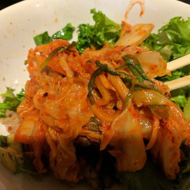 Salad and Kimchi