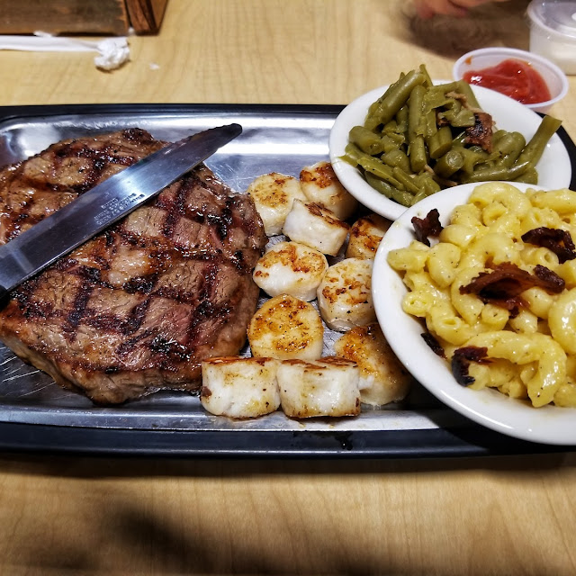 Ribeye with Scallops