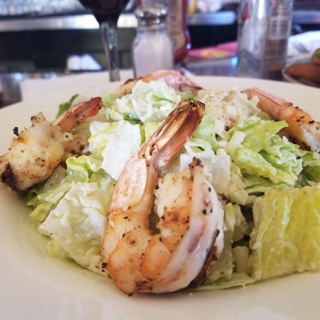 Caesar Salad with Prawns