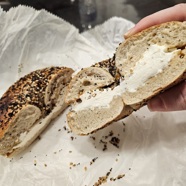 Everything Bagel with Cream Cheese