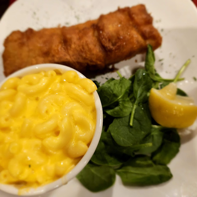 Fried Fish and Mac and Cheese