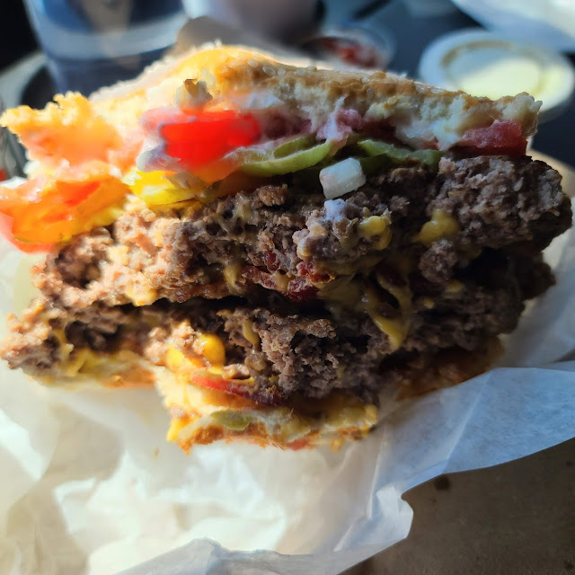 Deluxe Double Cheeseburger with Bacon