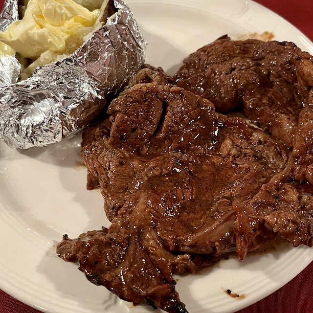 16oz Ribeye with Baked Potato
