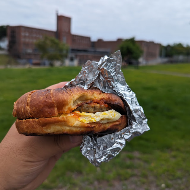 Egg Cheese Sausage Croissant